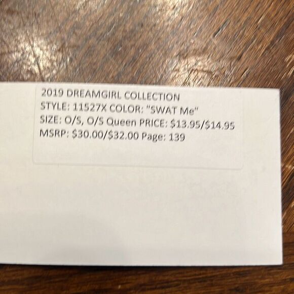 Dreamgirl Swat Me Sexy Halloween Costume Nwt Cop Cosplay One Size 3 piece - Picture 5 of 7